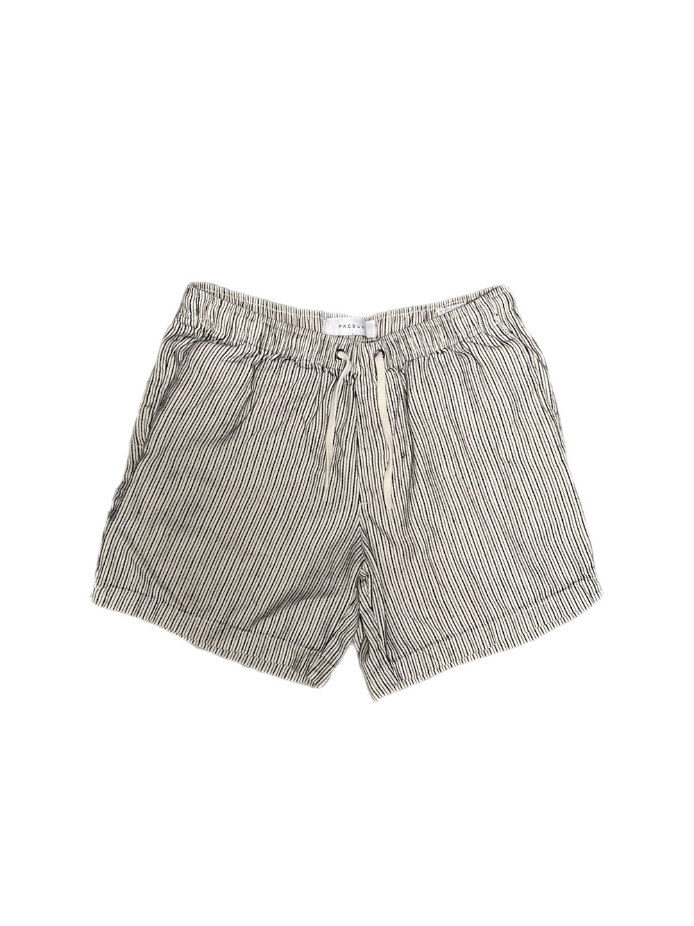Mens Pacsun Linen Striped Volley Shorts